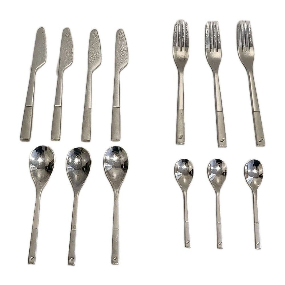 Vintage Christofle Air France Flatware 13 Pieces Signed W/Air France Logo